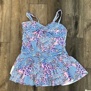 Beat the heat with this multi colored swimsuit!  Brand New, Never worn!